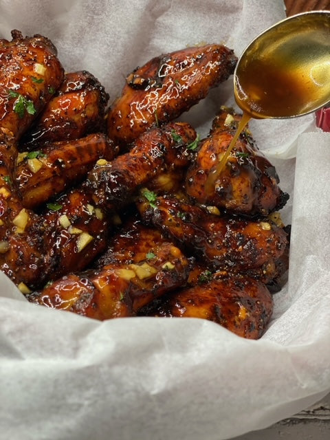 Air fryer Honey Garlic Chicken Wings