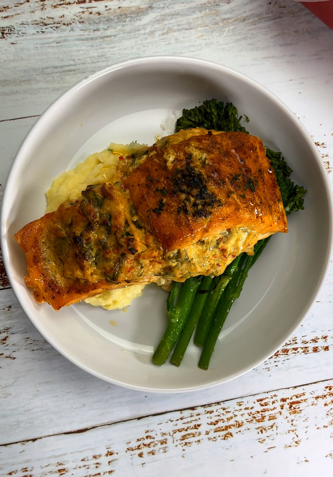 Baked Stuffed Salmon