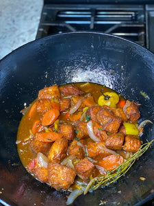 Brown Stew Salmon Bites